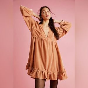 Free People Estella Velvet Mini Dress NWT